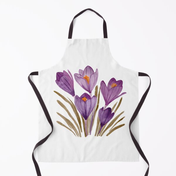 Item preview, Watercolor crocus flowers designed and sold by Petalette.