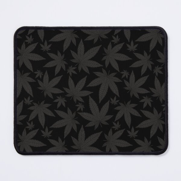 Item preview, Black/Graphite Marijuana leaf pattern designed and sold by Studio Vickn.