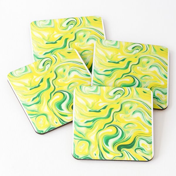 Item preview, Super Swirls (green and yellow) designed and sold by Racyfun77.