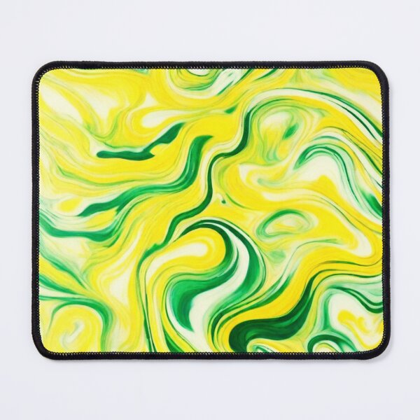 Item preview, Super Swirls (green and yellow) designed and sold by Racyfun77.