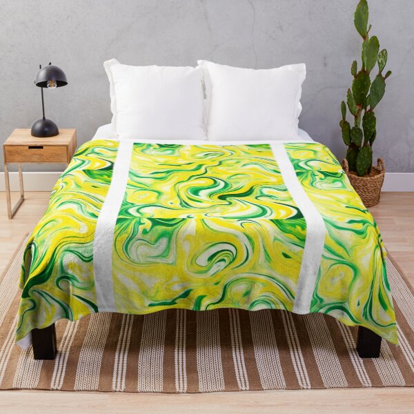 Item preview, Super Swirls (green and yellow) designed and sold by Racyfun77.