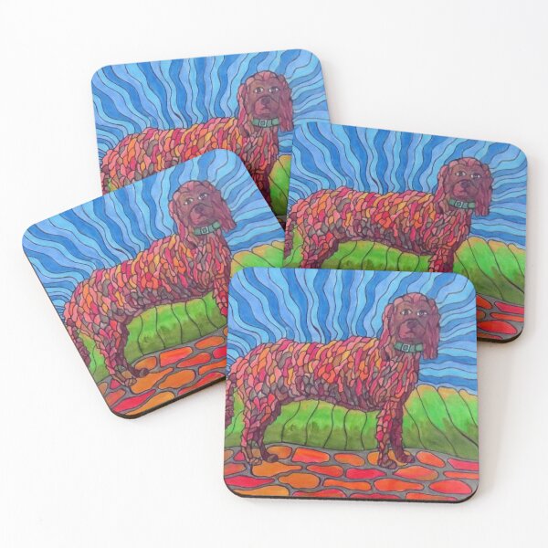 Item preview, 827 - PSYCHEDELIC SPANIEL DESIGN - DAVEE DWARDS - COLOURED PENCILS - 2024 designed and sold by BLYTHART.