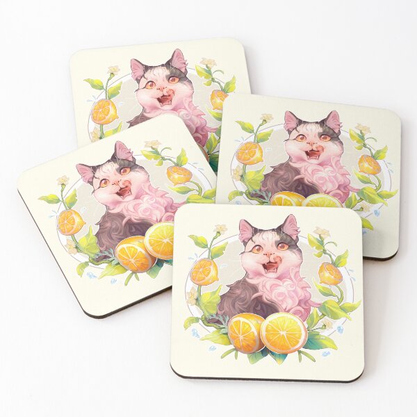 Item preview,  Cat and lemons designed and sold by ViliBoosher.