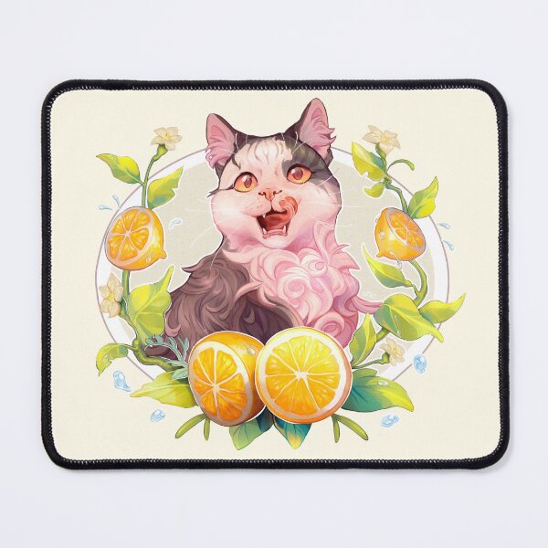 Item preview,  Cat and lemons designed and sold by ViliBoosher.