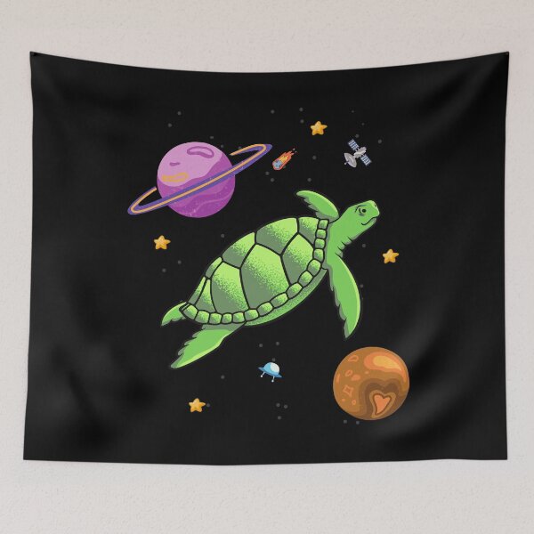 Item preview, Sea Turtle Flying in Space designed and sold by RedPumpFlash.