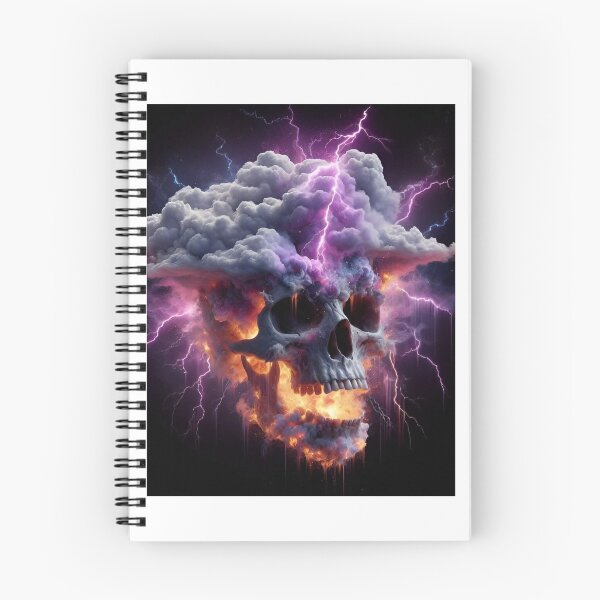 Item preview, PURPLE THUNDERSTORM IN A SKULL designed and sold by bigboy2024.
