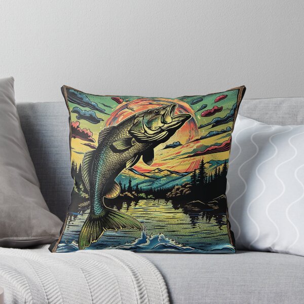 Item preview, Pescado bajo y paisaje del lago. designed and sold by Inktown.
