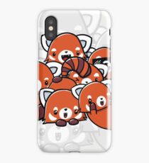 Red Panda Doodle iPhone Case