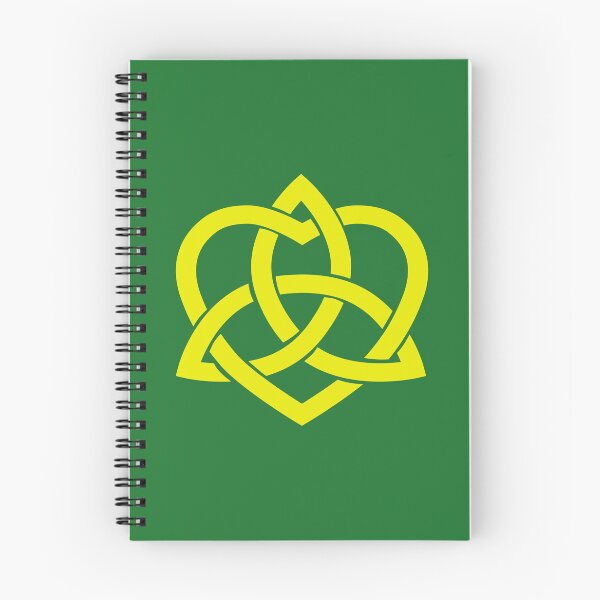 Item preview, Yellow Celtic Trinity Knot with Heart designed and sold by Jeallan Designs.