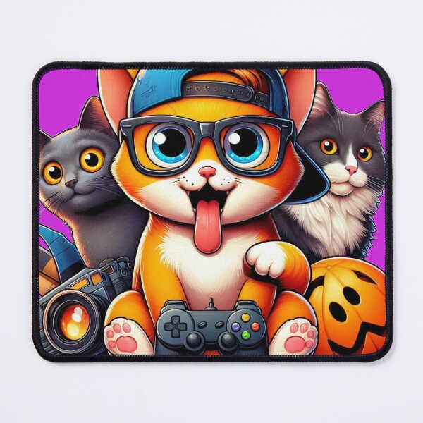 Item preview, gamer cat designed and sold by LCdesigne.