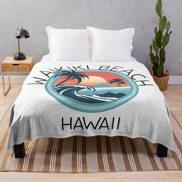 Item preview, Waikiki Beach - Hawaii (with Black Lettering) designed and sold by VelvetRoom.