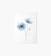 Lámina rígida Amapolas de acuarela azul