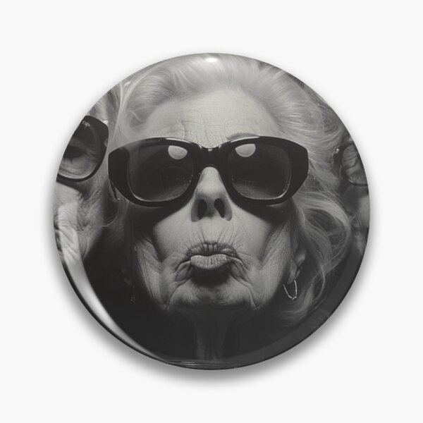 Item preview,  fashion stylish granny with tattoos designed and sold by m-litomirskaya.