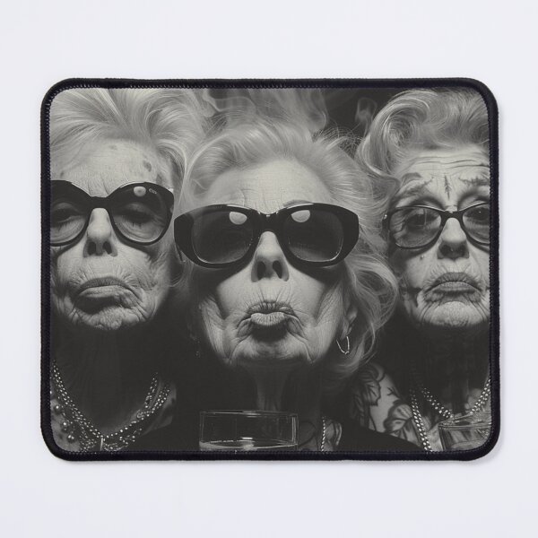 Item preview,  fashion stylish granny with tattoos designed and sold by m-litomirskaya.