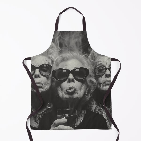 Item preview,  fashion stylish granny with tattoos designed and sold by m-litomirskaya.