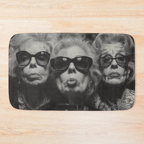 Item preview,  fashion stylish granny with tattoos designed and sold by m-litomirskaya.