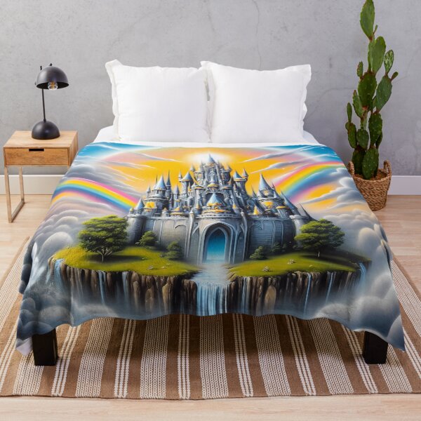 Item preview, Enchanted Castle in the Clouds with Rainbow designed and sold by Vitalka-uk.