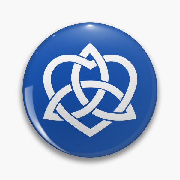 Item preview, White Celtic Trinity Knot with Heart designed and sold by Jeallan Designs.