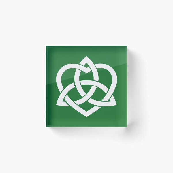 Item preview, White Celtic Trinity Knot with Heart designed and sold by Jeallan Designs.