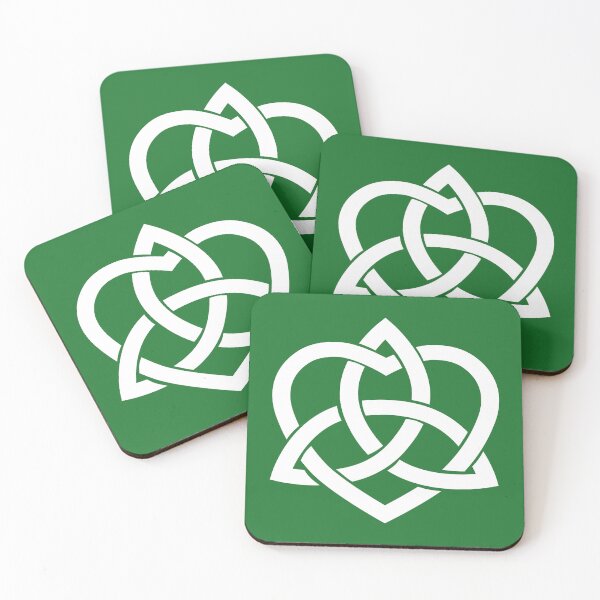 Item preview, White Celtic Trinity Knot with Heart designed and sold by Jeallan Designs.