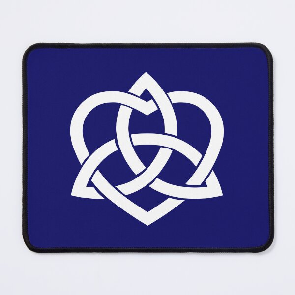 Item preview, White Celtic Trinity Knot with Heart designed and sold by Jeallan Designs.
