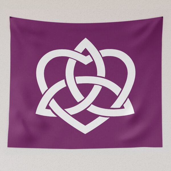 Item preview, White Celtic Trinity Knot with Heart designed and sold by Jeallan Designs.