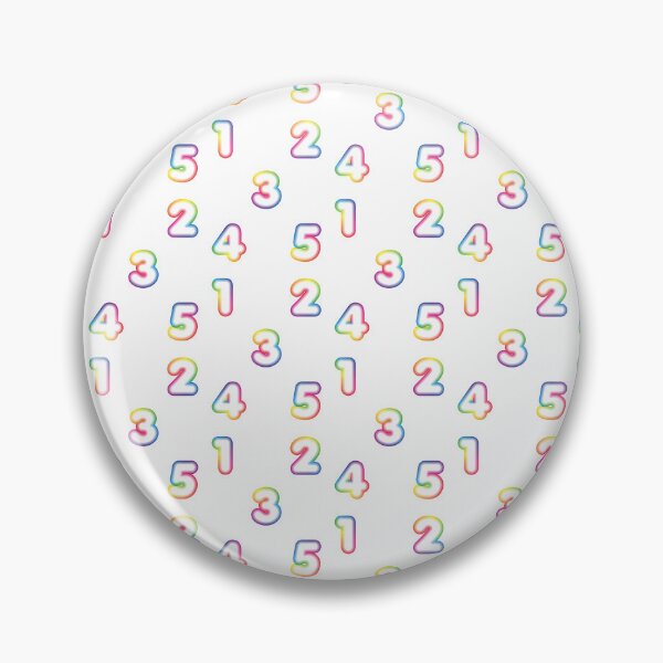 Item preview, sticker pack, Colorful Numbers 1-2-3-4-5 designed and sold by Numbers-Art.