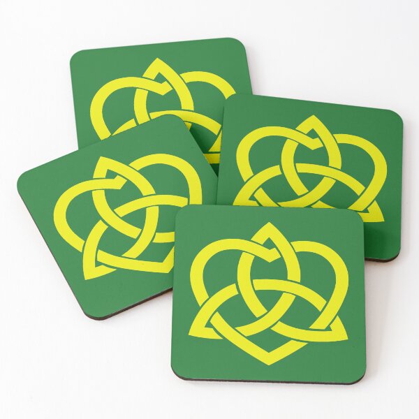 Item preview, Yellow Celtic Trinity Knot with Heart designed and sold by Jeallan Designs.