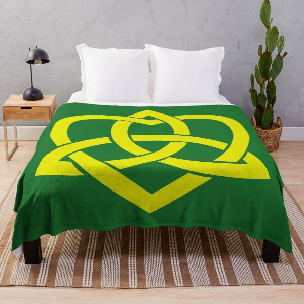 Item preview, Yellow Celtic Trinity Knot with Heart designed and sold by Jeallan Designs.