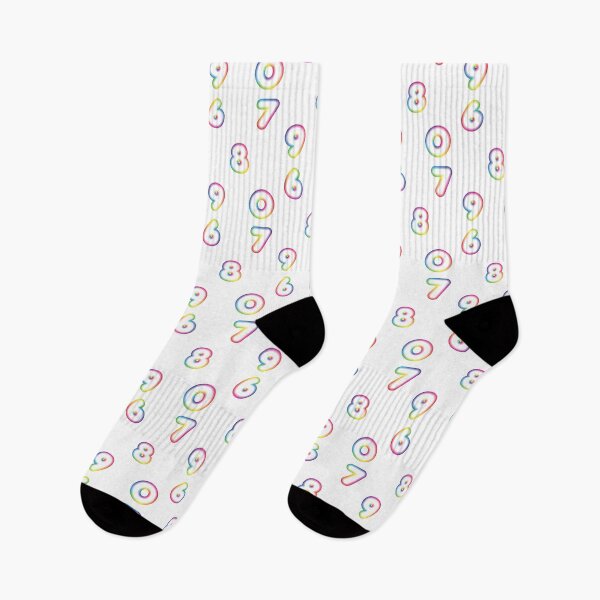 Item preview, sticker pack, Colorful Numbers 6-7-8-9-0 designed and sold by Numbers-Art.
