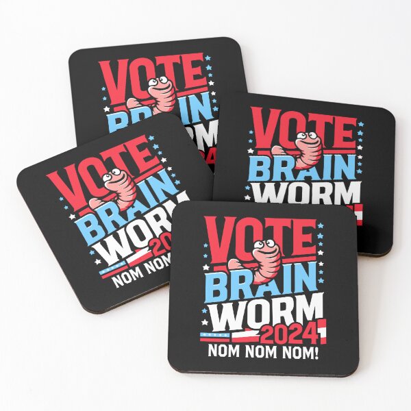 Item preview, Vote Brain Worm 2024 nom nom nom. Why Not Vote Brainworm? designed and sold by ChattanoogaTee.