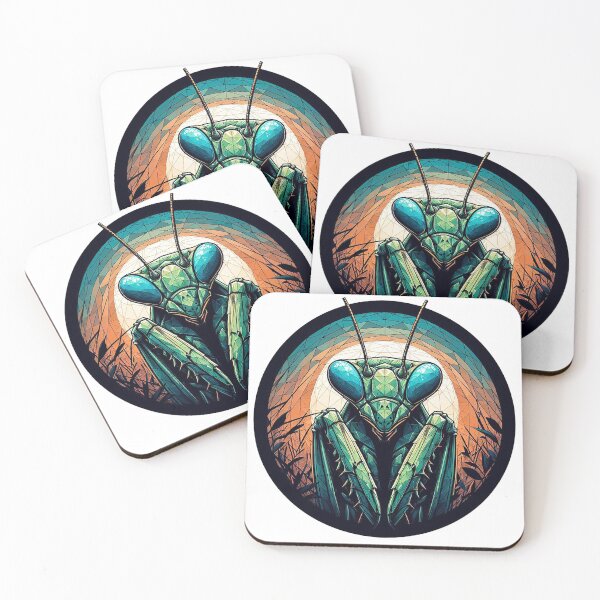 Item preview, Mystic Mantis - Nature’s Geometric Guardian designed and sold by MiszungART.