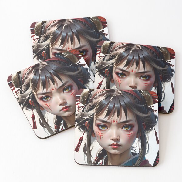 Item preview, Linda chica guerrera samurai anime designed and sold by TheArtOfPat.