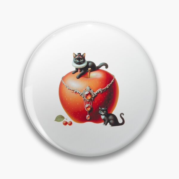 Item preview, Elegant Apple with Cats - Filtered Edition designed and sold by DeenaDee.
