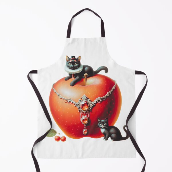 Item preview, Elegant Apple with Cats - Filtered Edition designed and sold by DeenaDee.