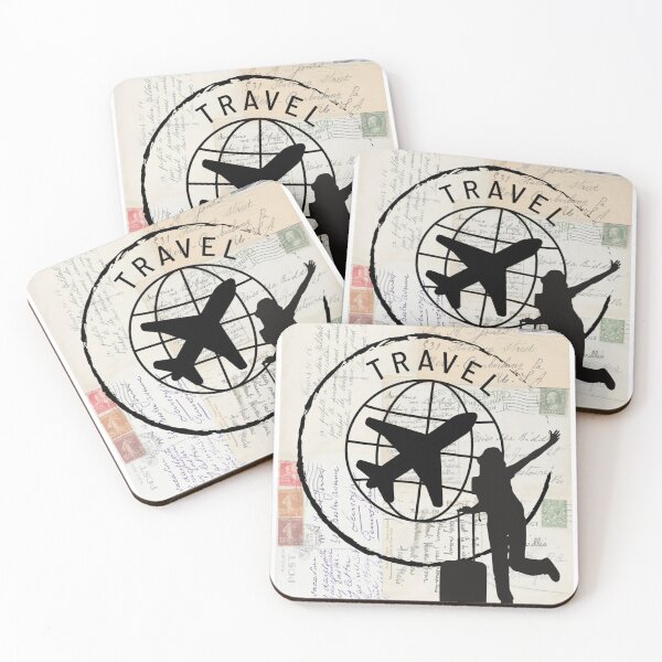 Item preview, Travel Woman Design on Vintage Antique Postcards designed and sold by missdebi27.