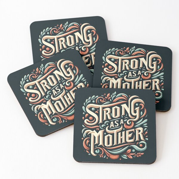 Item preview, Strong as a Mother, typography designed and sold by maxmaj.