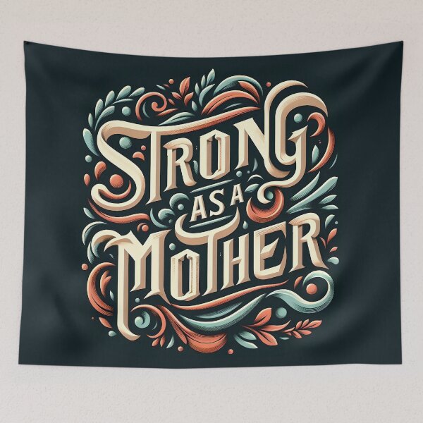 Item preview, Strong as a Mother, typography designed and sold by maxmaj.