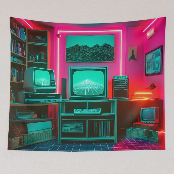 Item preview, Neon Retro Gaming Room designed and sold by JuniperFinch.