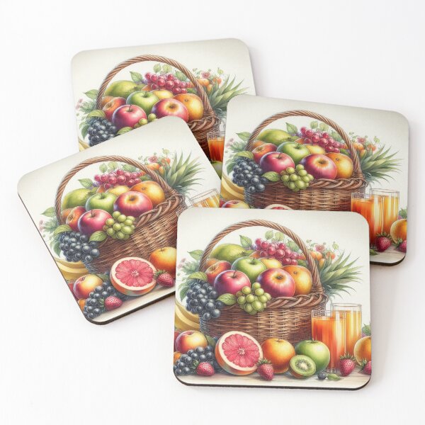 Item preview, "Nature's Bounty: A Bountiful Basket of Fresh Fruits" designed and sold by gabertoni.