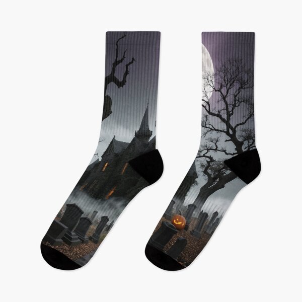 Item preview, Spooky Halloween Haunted Graveyard designed and sold by EnchantedVista.