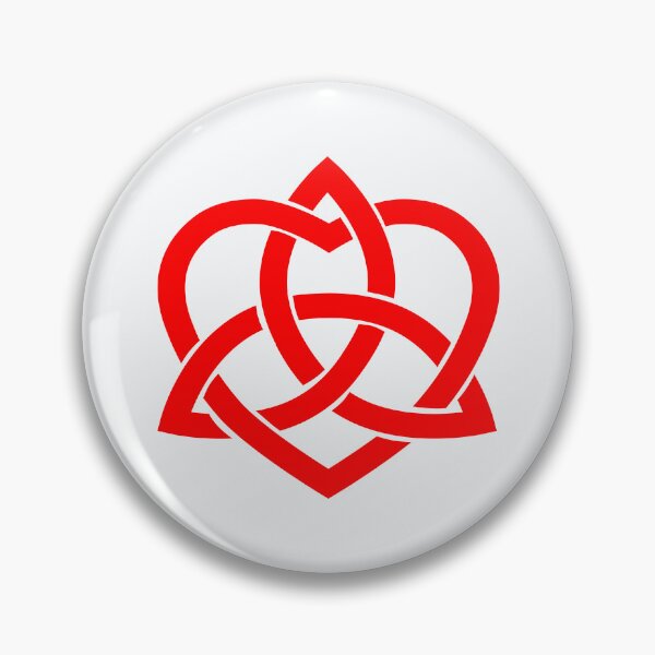 Item preview, Red Celtic Trinity Knot with Heart designed and sold by Jeallan Designs.