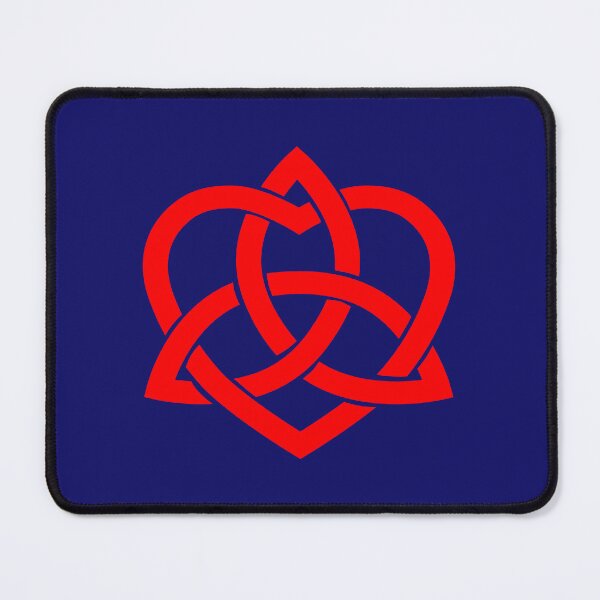 Item preview, Red Celtic Trinity Knot with Heart designed and sold by Jeallan Designs.