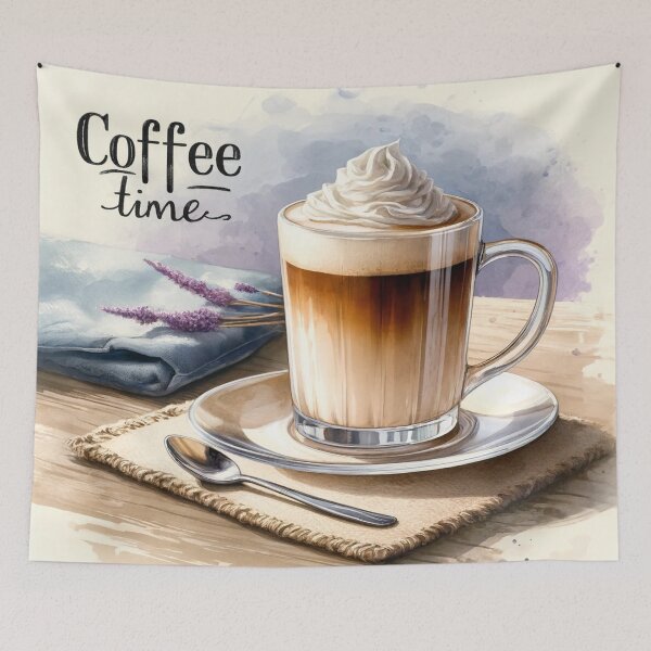Item preview, Delicious coffee art for morning relaxation designed and sold by Arabic-Souvenir.