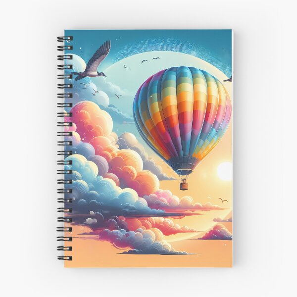 Item preview, Colorful Hot Air Balloon Against a Radiant Sky designed and sold by Vitalka-uk.