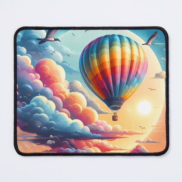 Item preview, Colorful Hot Air Balloon Against a Radiant Sky designed and sold by Vitalka-uk.
