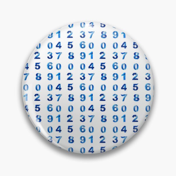 Item preview, sticker pack, Blue Numbers, paint brush designed and sold by Numbers-Art.