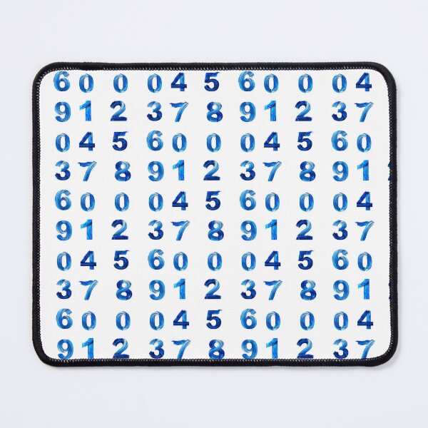 Item preview, sticker pack, Blue Numbers, paint brush designed and sold by Numbers-Art.