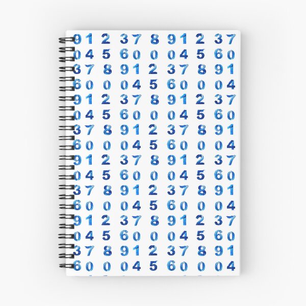 Item preview, sticker pack, Blue Numbers, paint brush designed and sold by Numbers-Art.