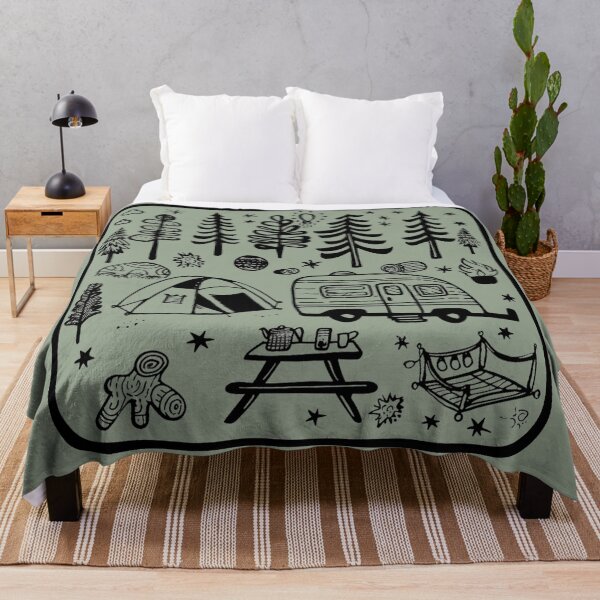 Item preview, Kids Camping Doodle Art designed and sold by SociallyRemoved.
